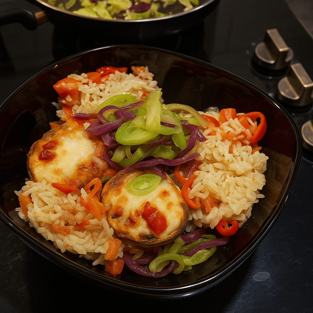 🌙 Sessiz Bir Akşam: Ton Balıklı Chili Pilav ve Fırında Mantarlı&nbsp;Kaçış