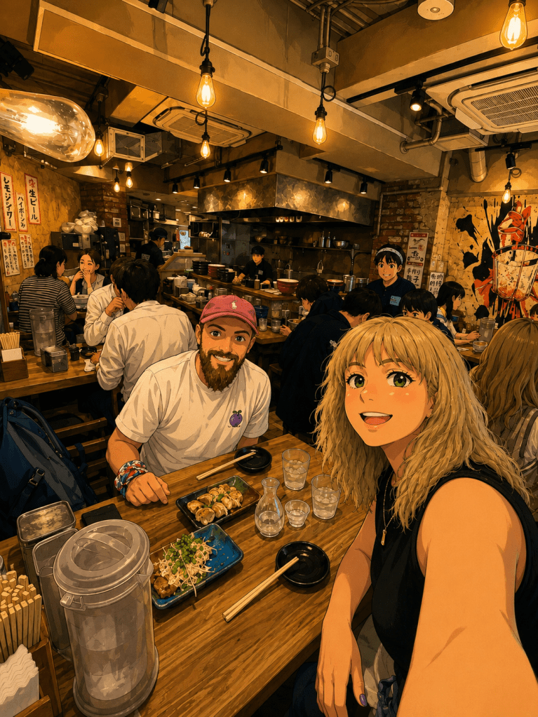2026 Japonya yolculuğundan: Kalabalık izakaya restoranı