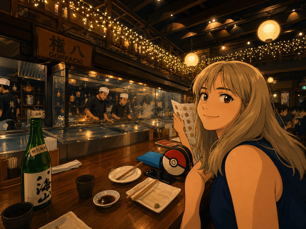 2026 Japonya yolculuğundan: Gonpachi restoranı Pokéball çanta
