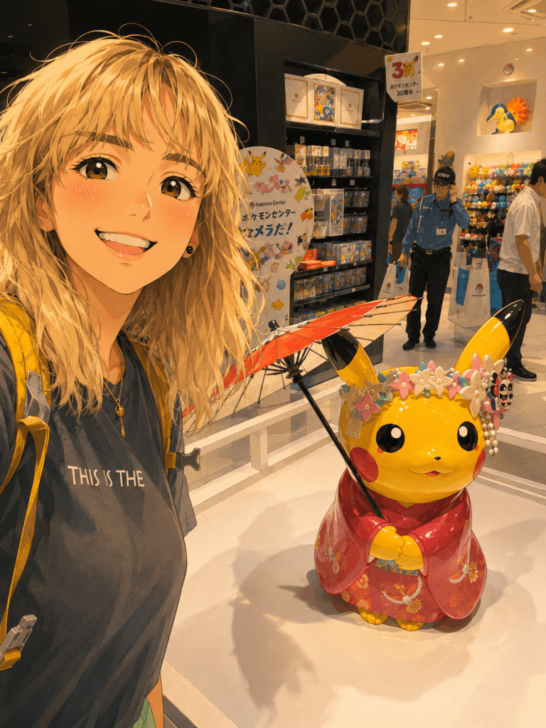 2026 Japonya yolculuğundan: Pikachu mağaza ziyareti