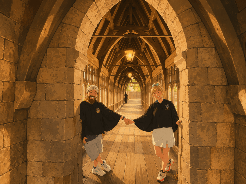 2026 Japonya yolculuğundan: Tokyo harry potter stüdyo kemerli koridor