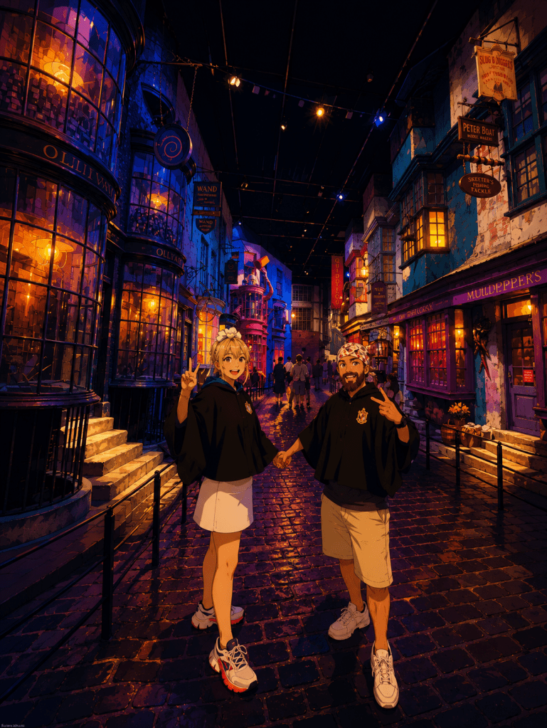 2026 Japonya yolculuğundan: Tokyo harry potter diagon alley gece