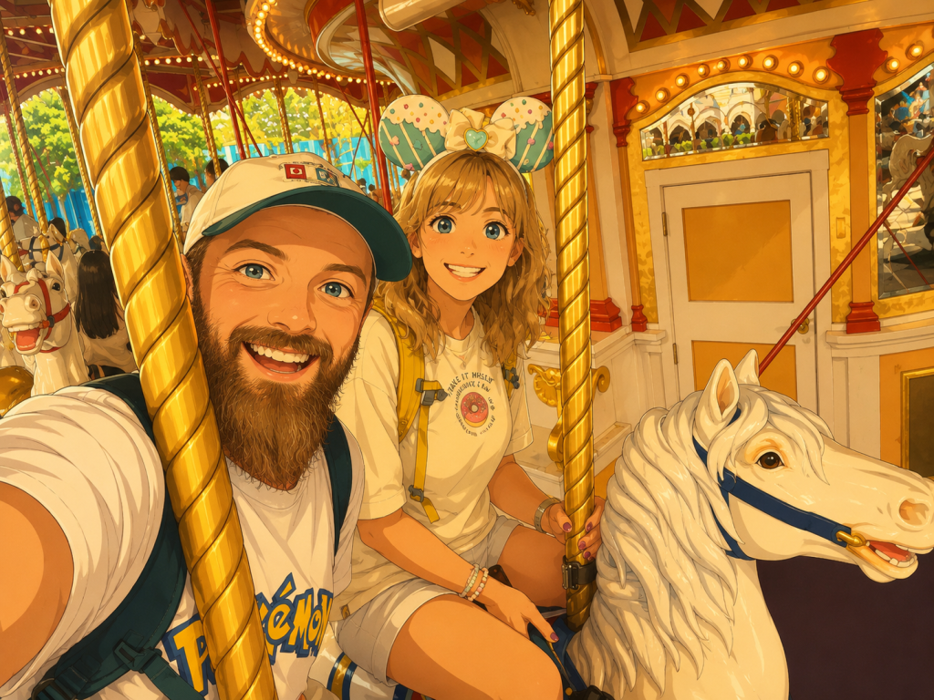 2026 Japonya yolculuğundan: Tokyo Disneyland atlı karınca