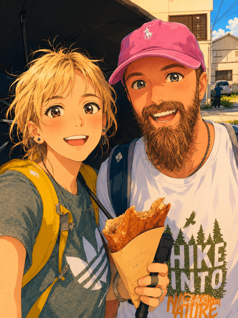 2026 Japonya yolculuğundan: Sokak atıştırmalığı selfie