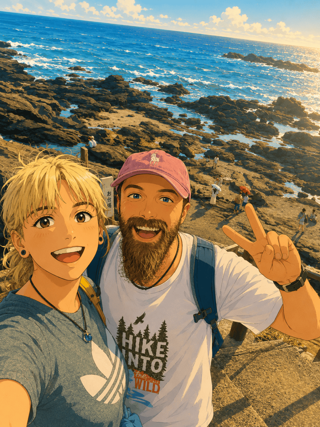 Misaki’de sahil ve deniz atmosferini gösteren anime tarzı kapak görseli