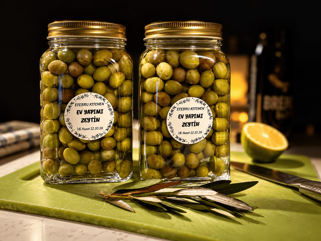 🫒 Ev Yapımı Çizik Yeşil Zeytin – İlk&nbsp;Hasadımız